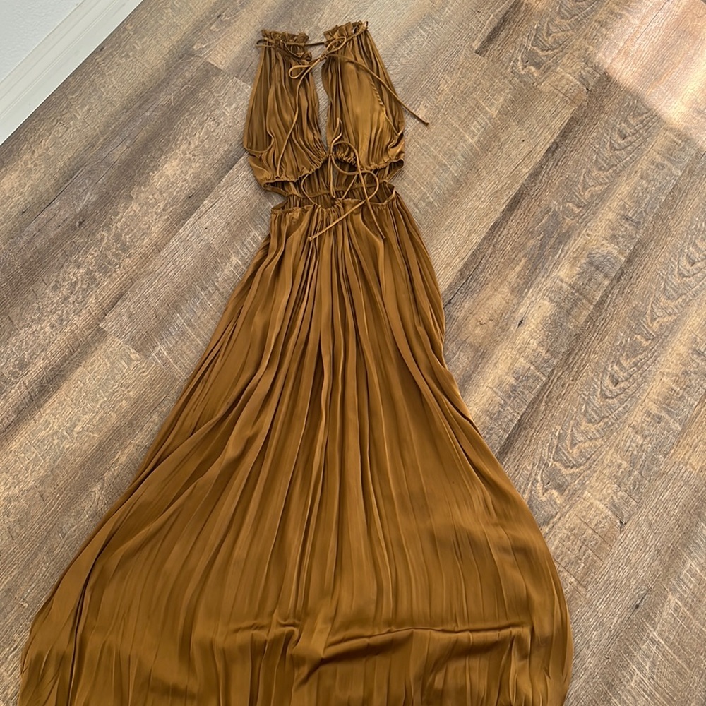 Zara Women's Maxi Dress in Rich Brown